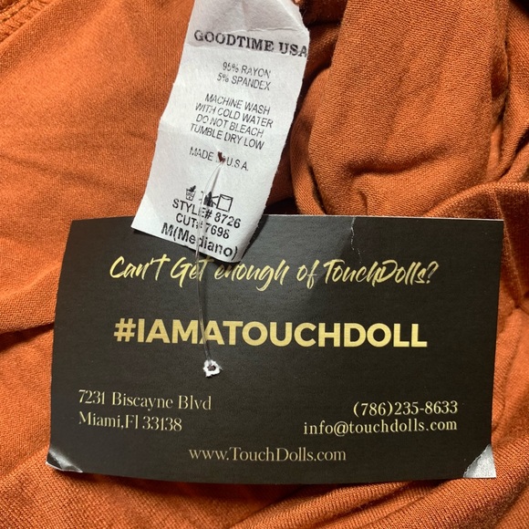 NWT Goodtime USA Pant Suit Pants Crop Top Touch Dolls 2 Piece - Picture 11 of 12